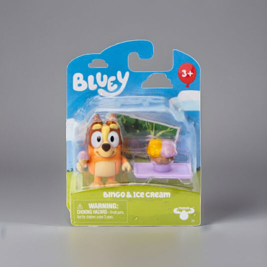 🔥Bluey and Friends Figure Sets BINGO AND ICE CREAM BNWT🔥