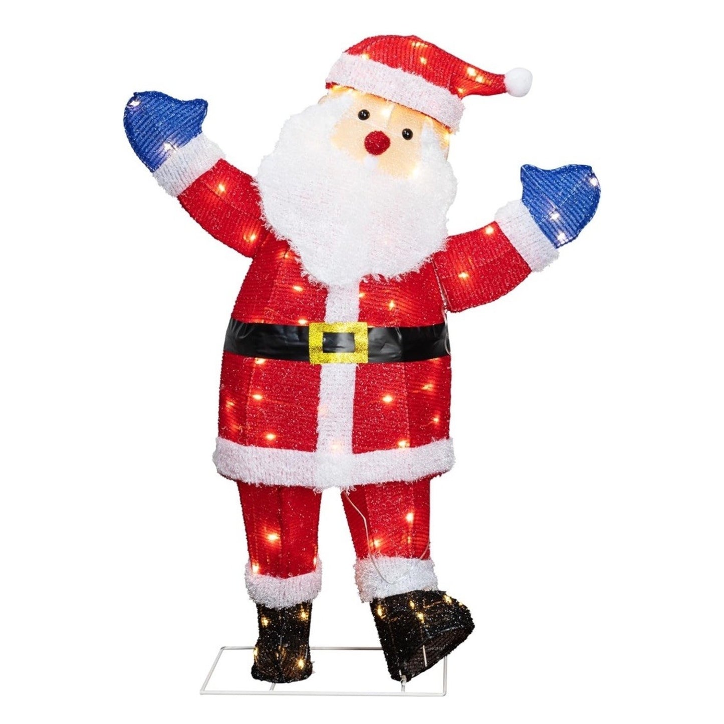 🔥LED Lighted Santa Outdoor Decoration 39” Christmas Holiday Yard Display🔥