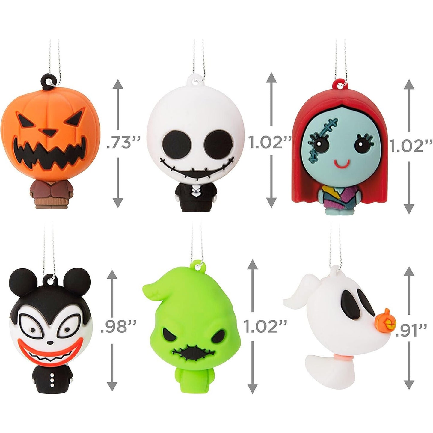 🔥Hallmark Disney The Nightmare Before Christmas Ornaments Set Of 6 Mini 2023💥
