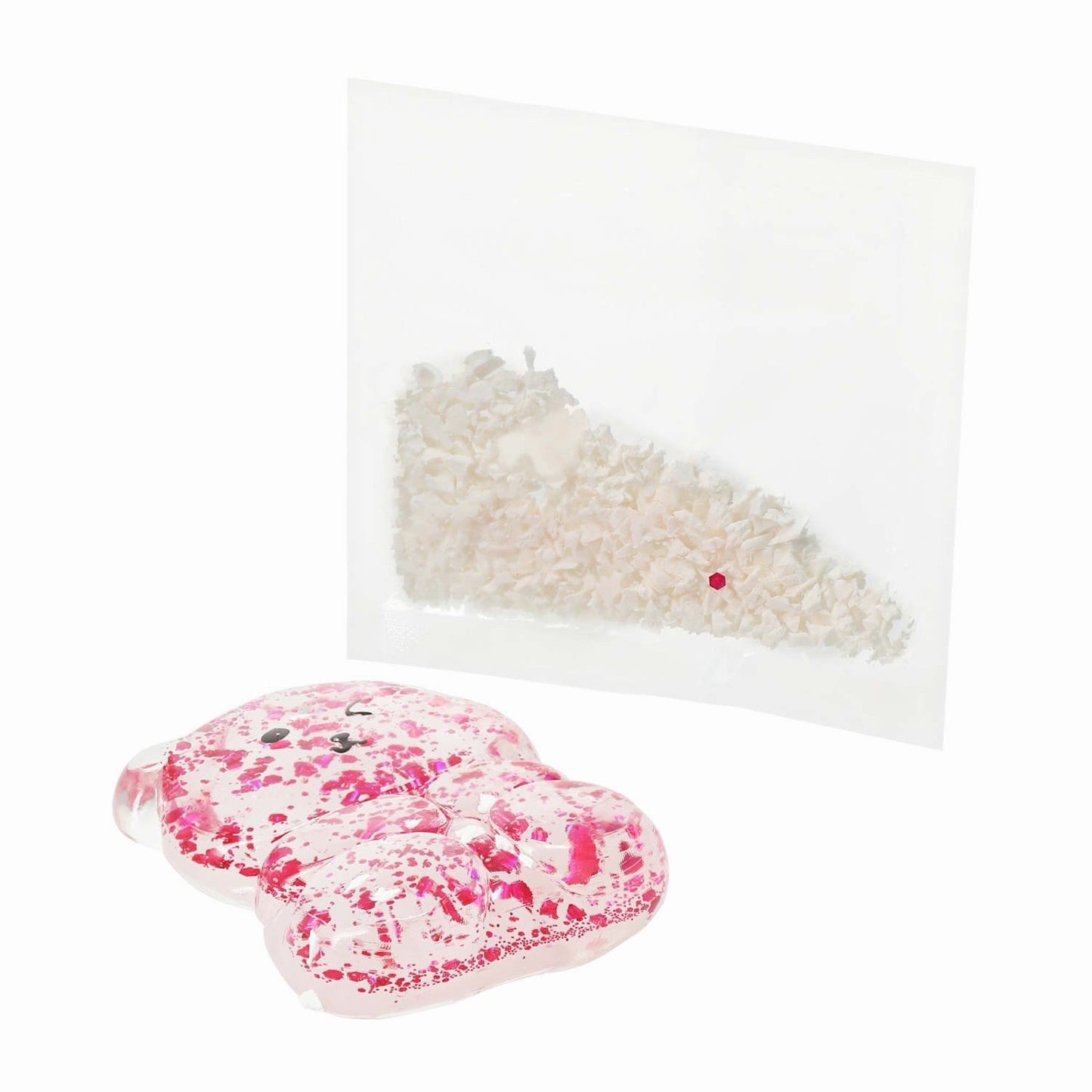 🔥Taba Jelly Squeezeables Squishi Squeeze Toy CLEAR BEAR BNWT🔥