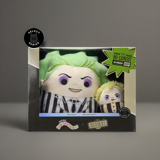 🔥Squishmallows Beetlejuice 10” & 4” Baby Beetlejuice Plush Select Series Set 2