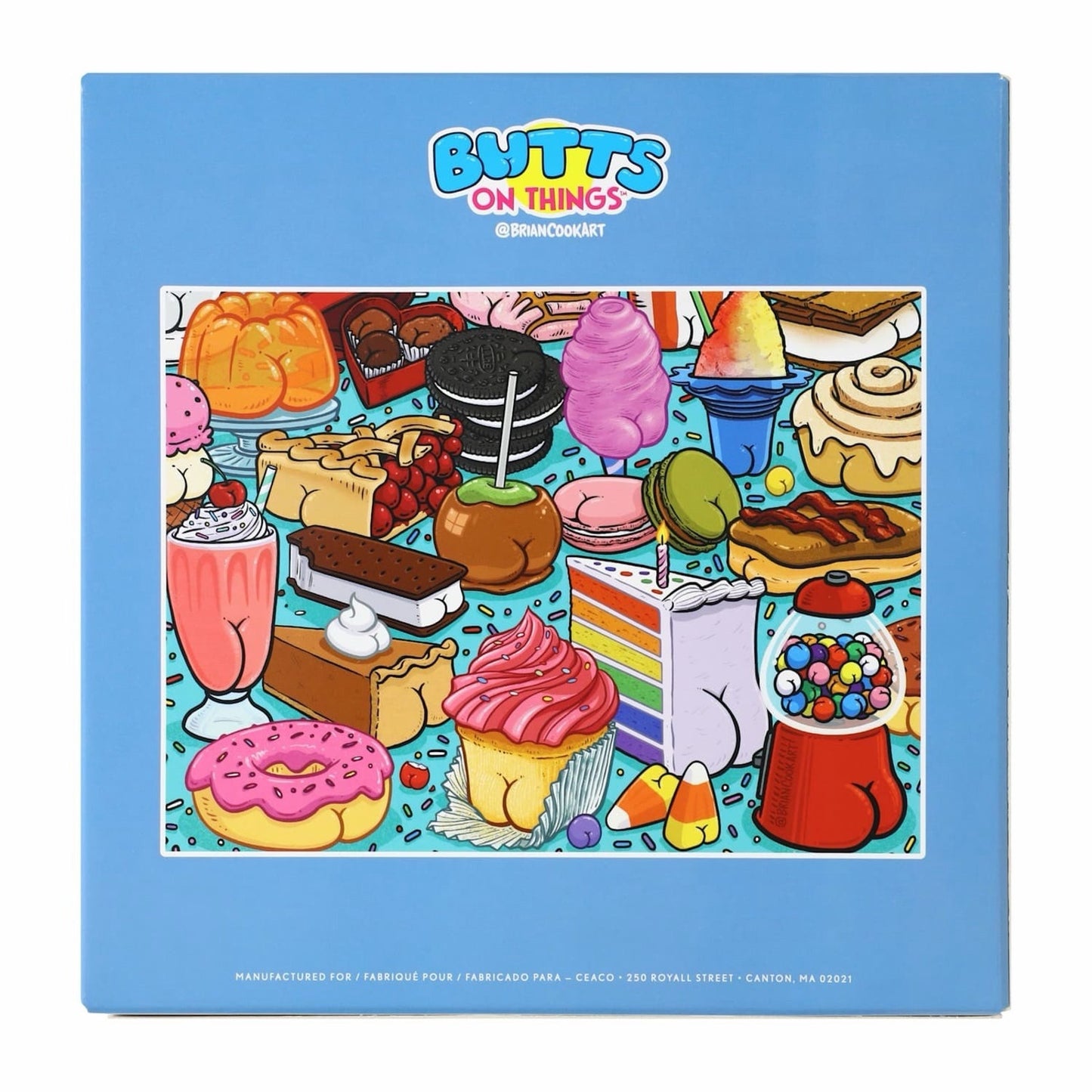 🔥Brian Cook Butts on Things - Sweet Cheeks - 300 Piece Jigsaw Puzzle BNWT🔥