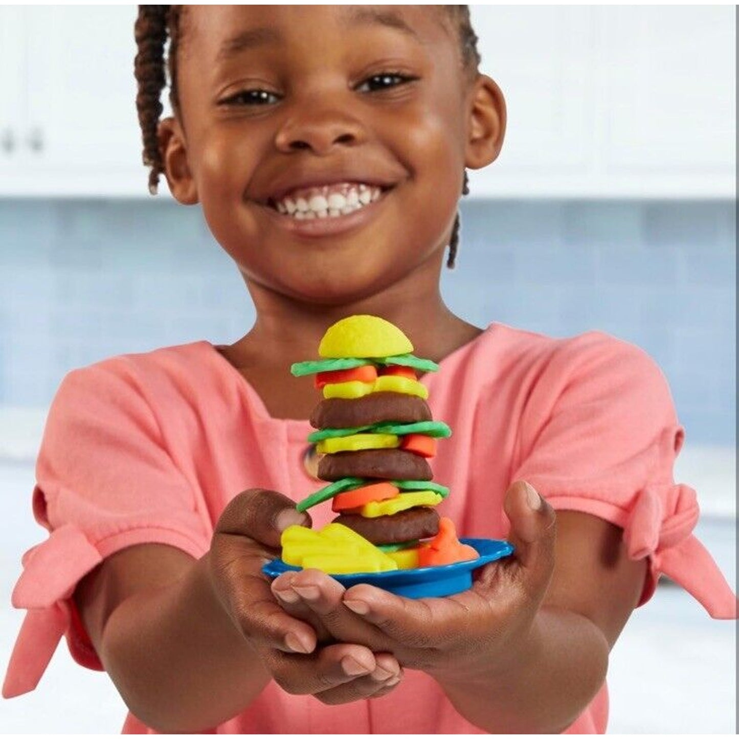 🔥Play-Doh Kitchen Creations Busy Chef's Restaurant Playset 2-Sided Play BNWT🔥