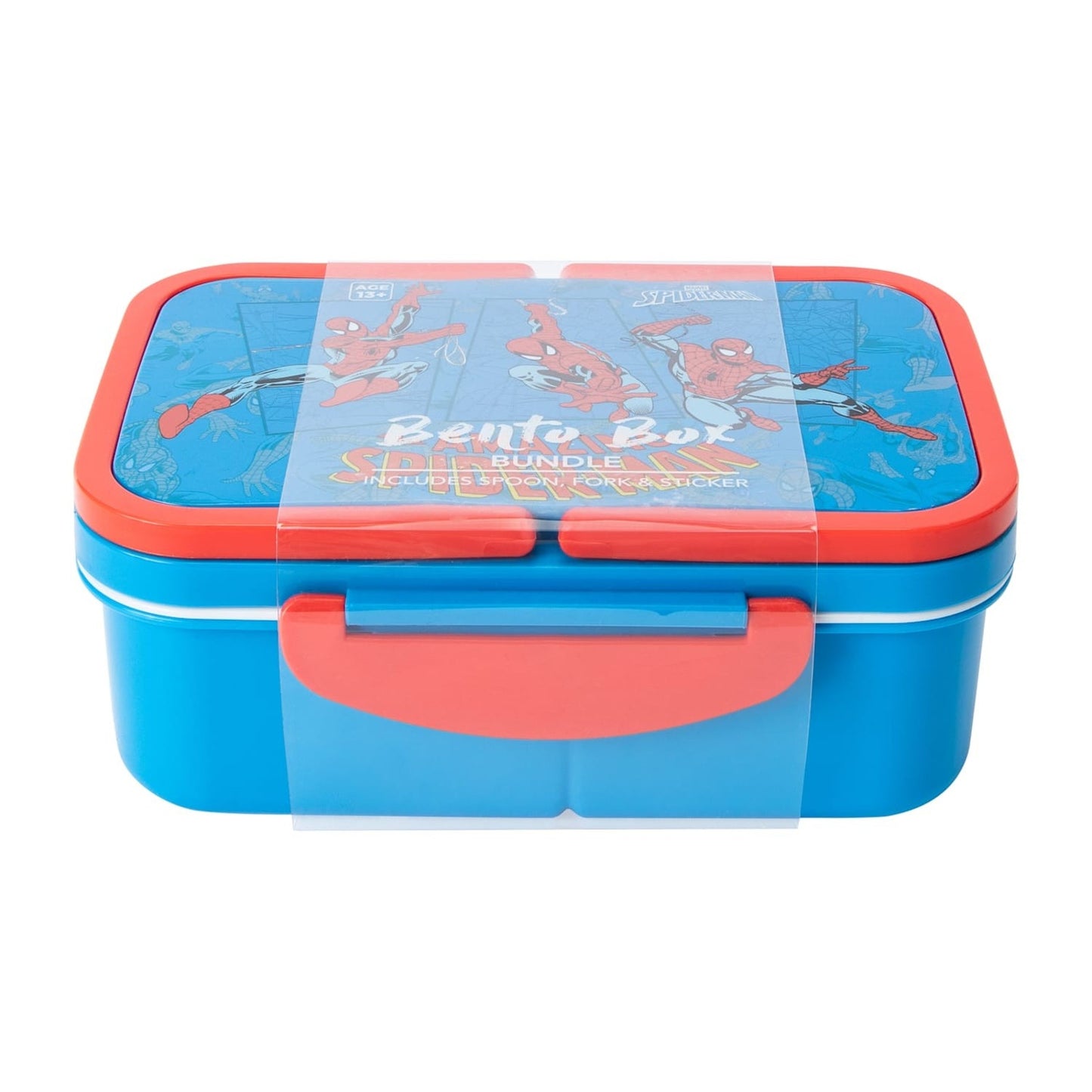 🔥Disney Spiderman Bento Box Lunch Box Disney Marie Pink Fork Spoon Included🔥