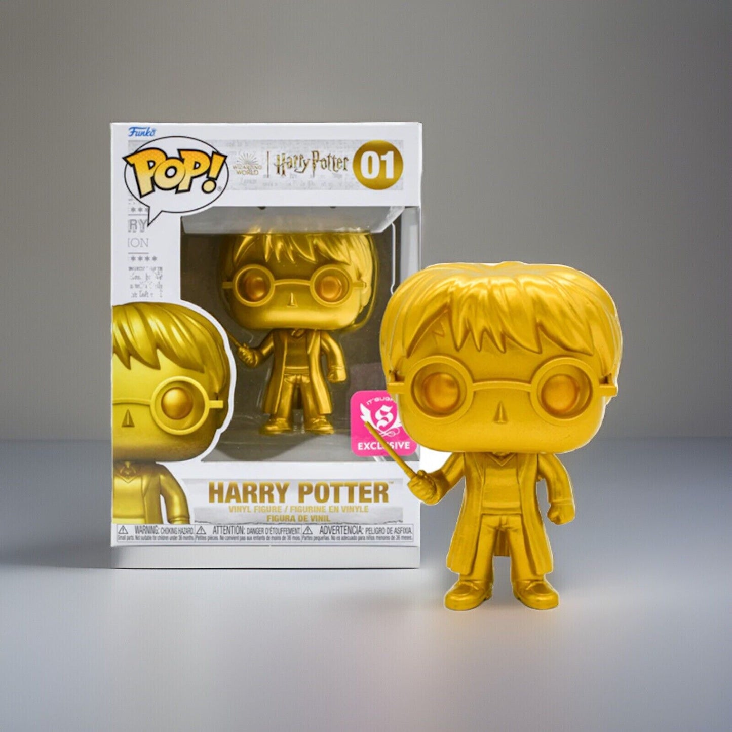 🔥Funko Pop Harry Potter Gold IT’SUGAR Exclusive 01 BNWT🔥
