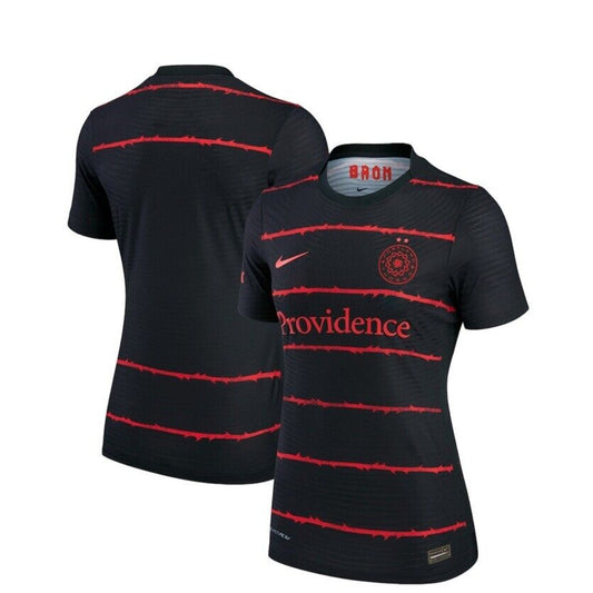 🔥Nike Portland Thorns FC Black/Red Jersey Women’s LG Soccer (Retail $164)🔥