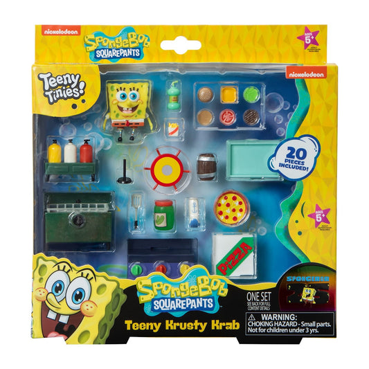 🔥Teeny Tinies SpongeBob Squarpants Krusty Krab Mini Food Playset Dollhouse NWT