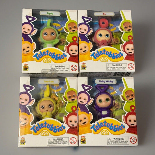 🔥Teletubbies 2.5" Collectible Mini-Figures Set of 4 Rare🔥