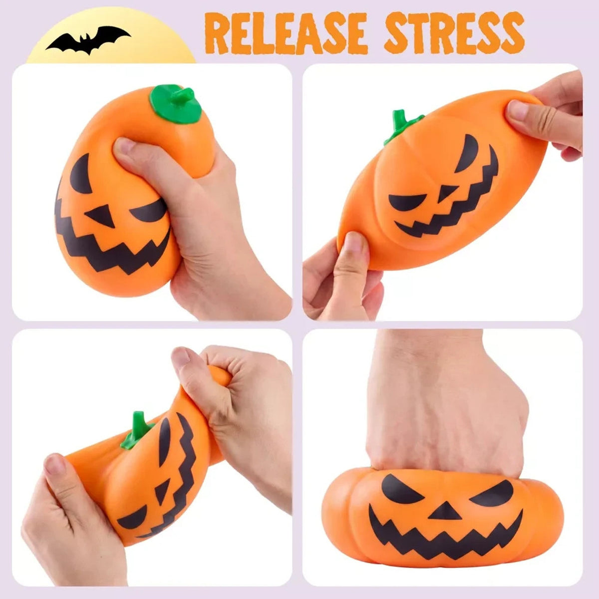 🔥Joyfy Halloween Jumbo Squishy Pumpkin Stress Ball BNWT🔥