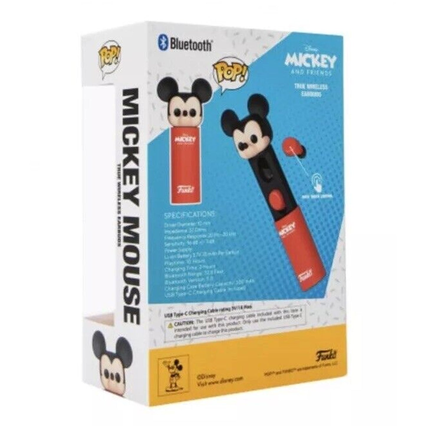 🔥Funko Pop! Mickey Mouse Bluetooth Wireless Earbuds BNWT🔥