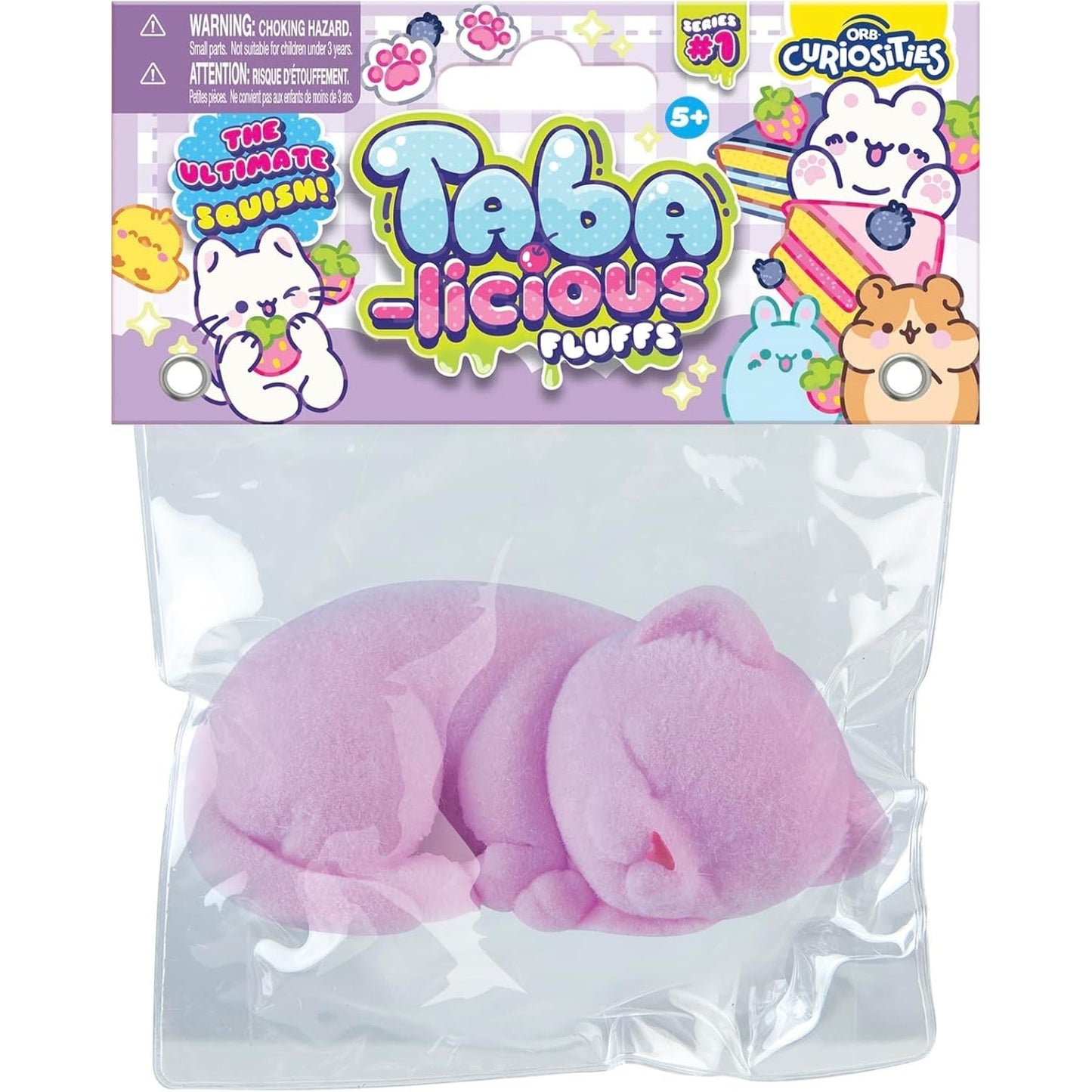 🔥Taba-Licious Curiosities Fluffs Cat Squeeze Squishy Toy Pink BNWT🔥