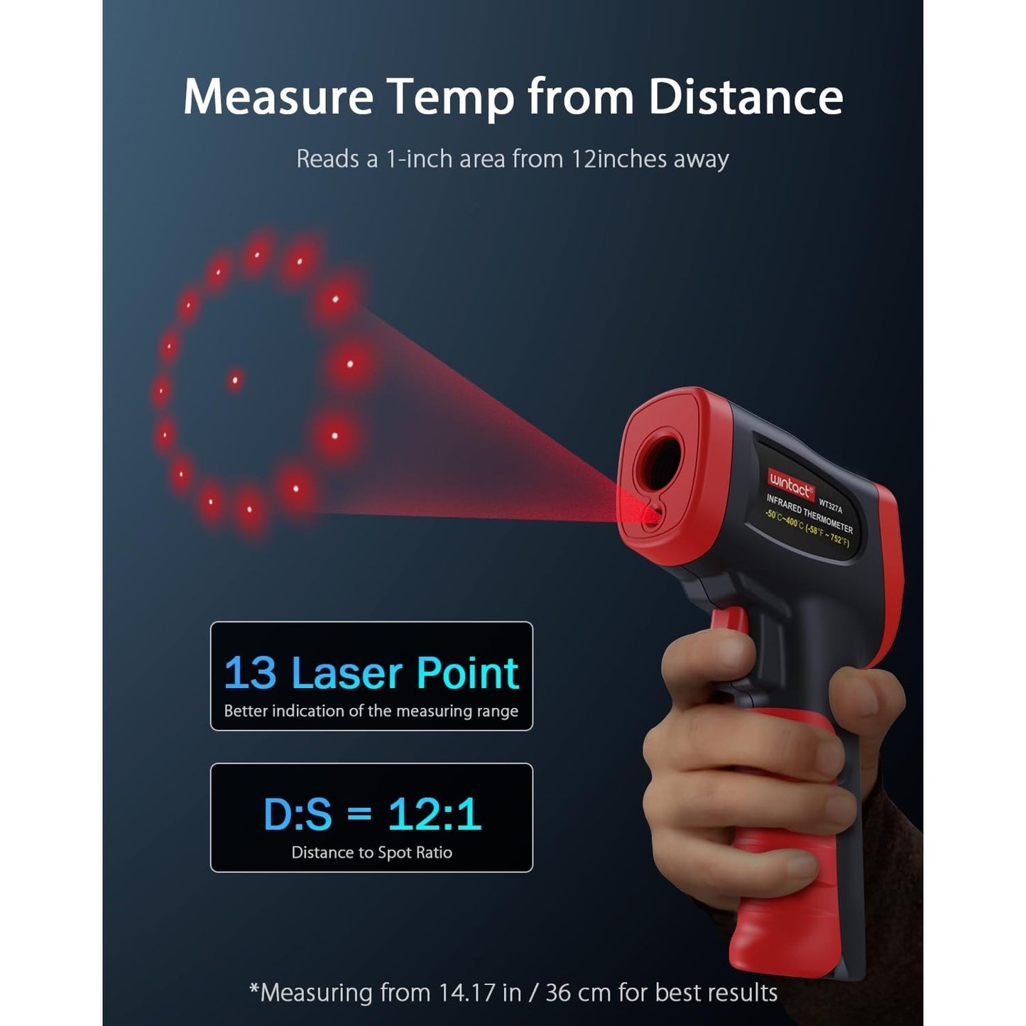 🔥Wintact Infrared Digital Non-Contact Laser Temp Gun BNWT🔥