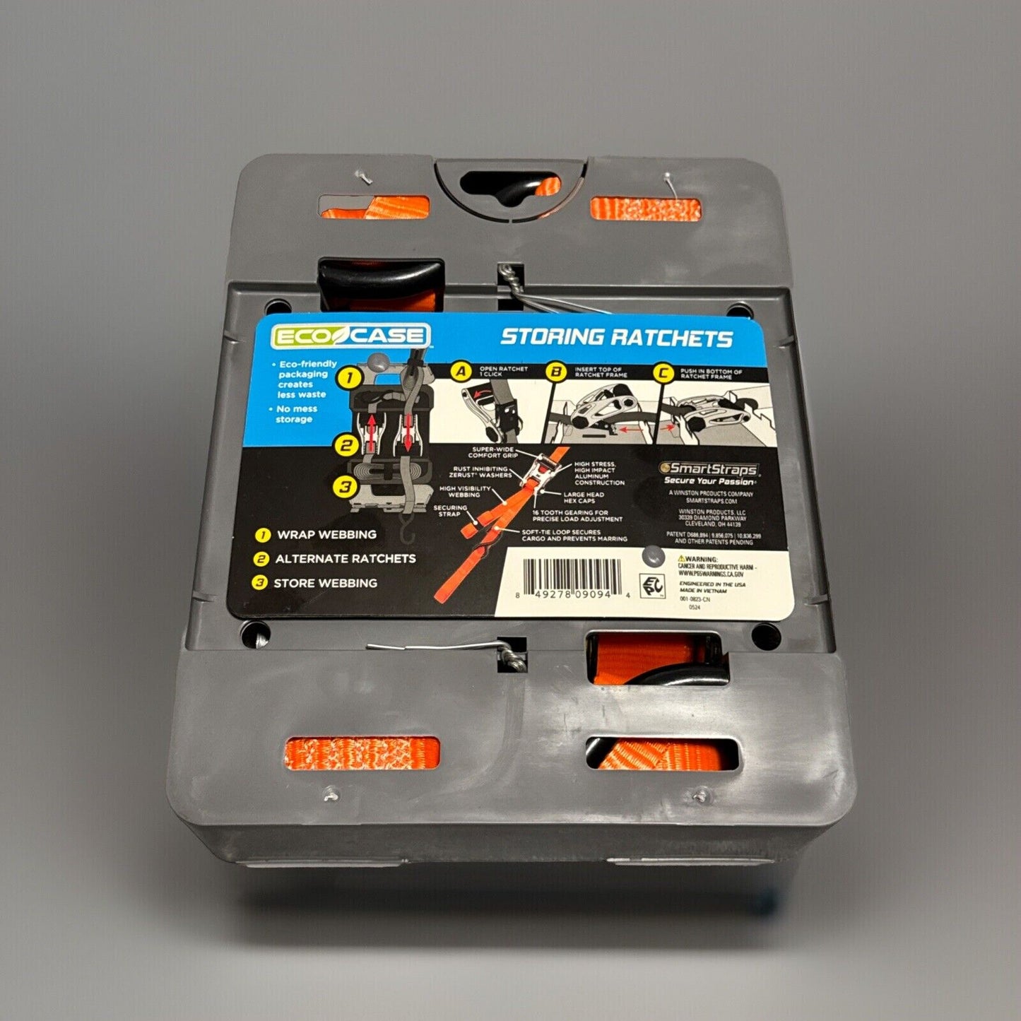 🔥SmartStraps 2 Pk 1-1/4 " in x 14’ 1000LB Ratchet Tie Down Straps BNWT🔥
