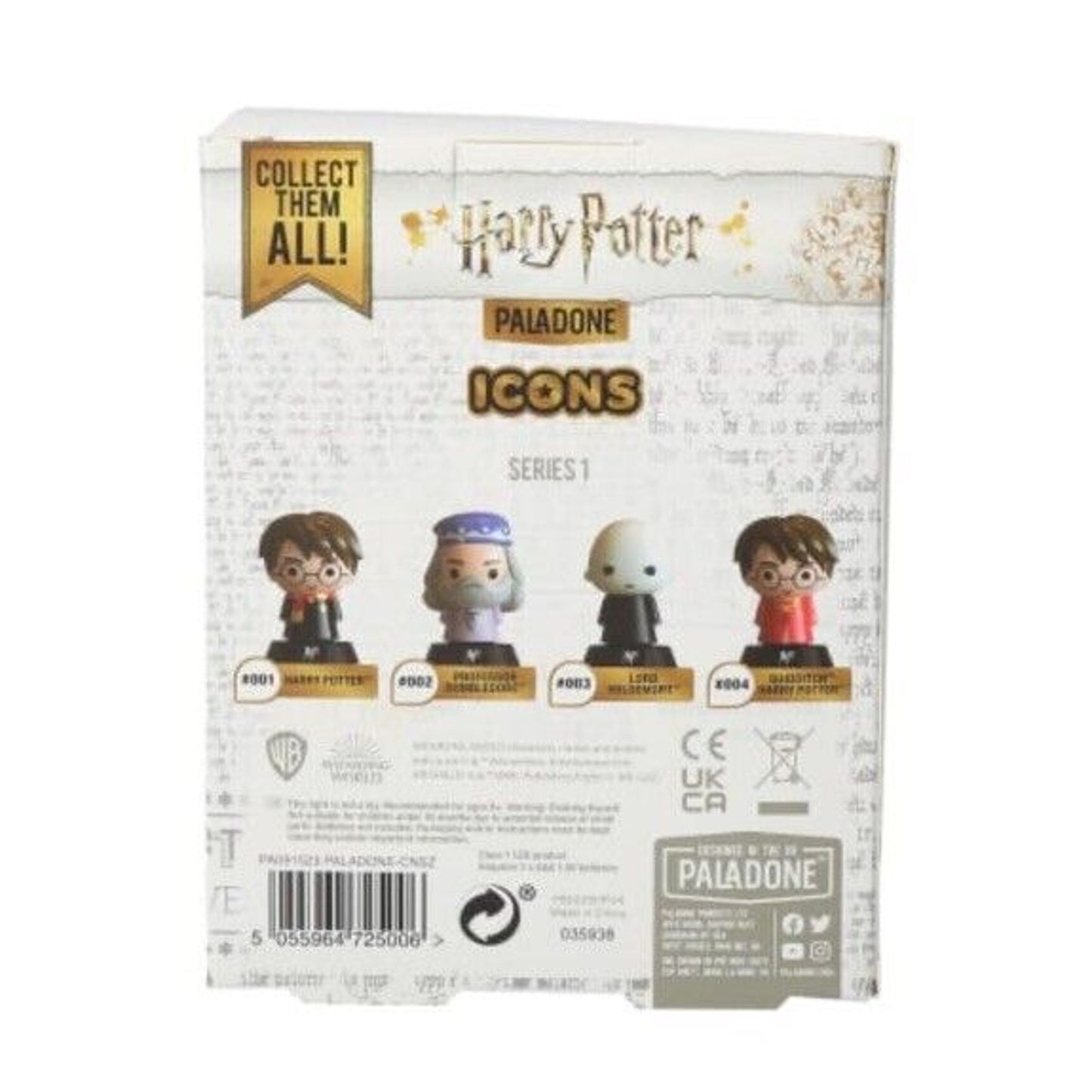 🔥Harry Potter Lord Voldemort Light Up Figure #003 Icon Series 1 Paladone NIB🔥
