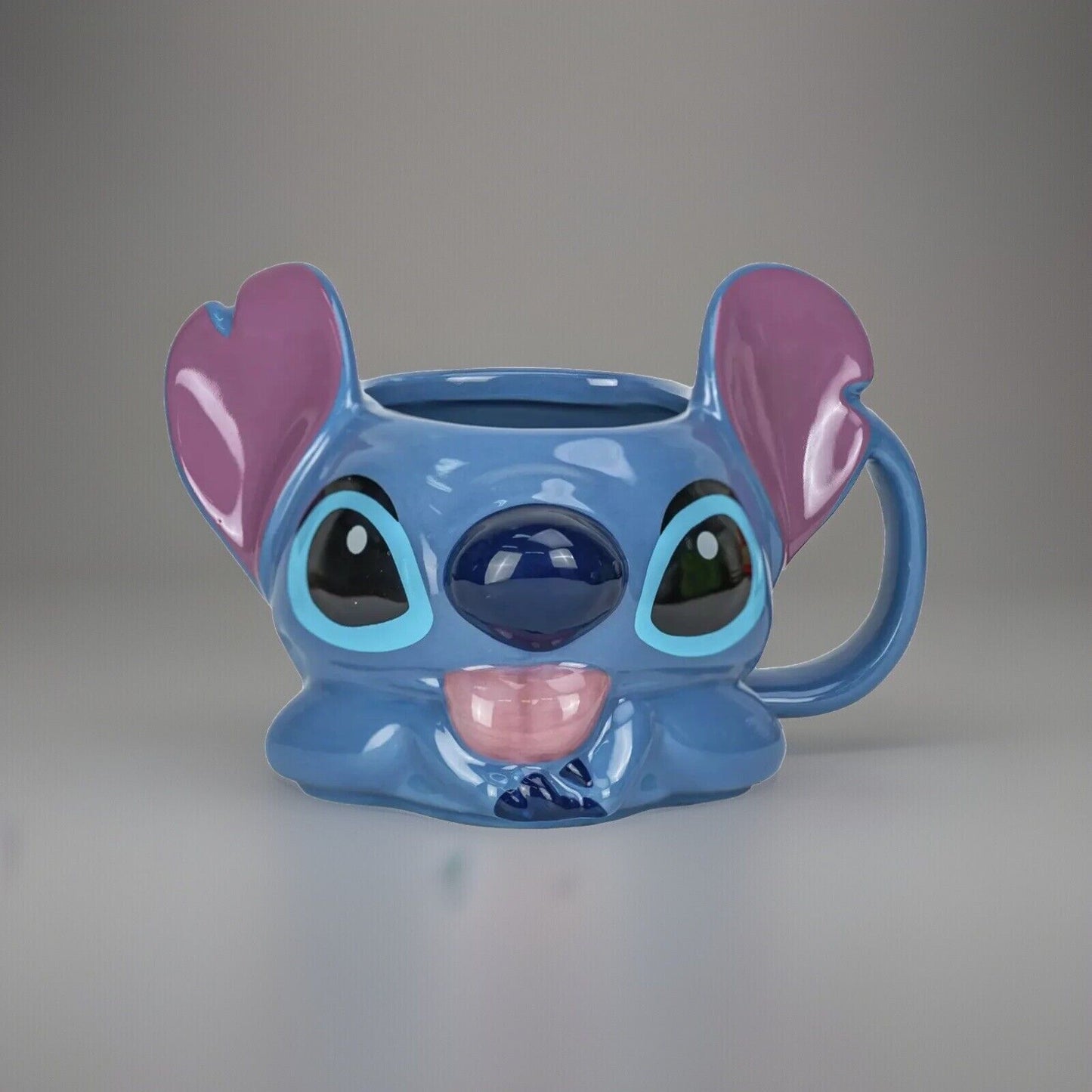 🔥Disney Lilo & Stitch Experiment 626 Face 3D Sculpted Ceramic Mug 16 Oz NWT💥