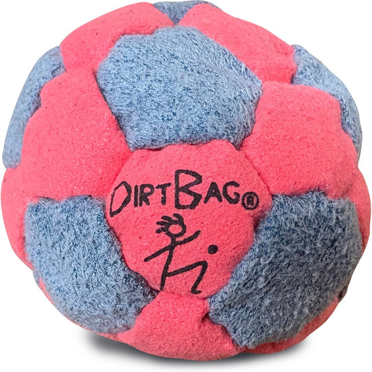 🔥World Footbag Dirtbag 32 Hacky Sack NEON CORAL/GREY BNWT🔥