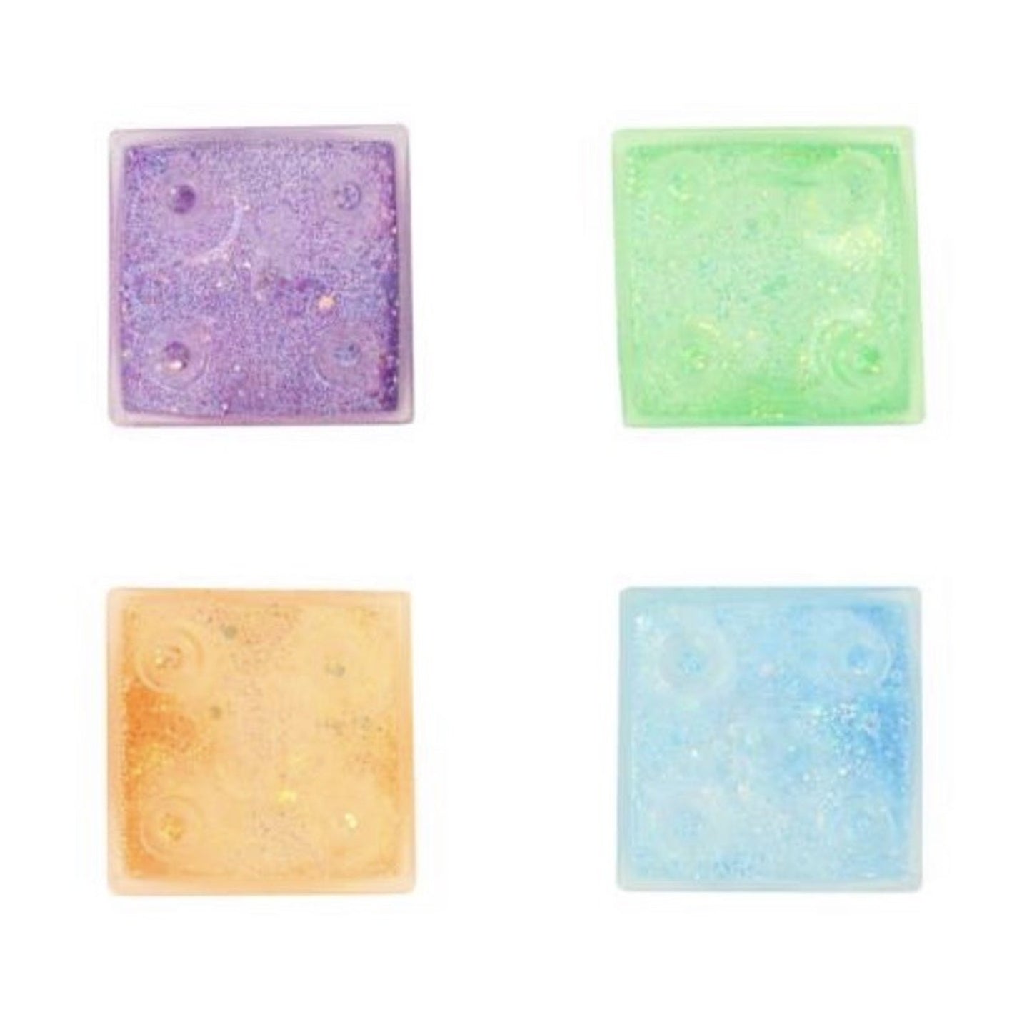 🔥PPNC Gel Blocks Block Party Squishy Stackable PINK Glitter BNWT🔥