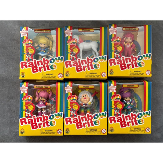 🔥RAINBOW BRITE TLS TOY 40TH ANNIVERSARY SET OF 6 MINI FIGURES BNWT🔥