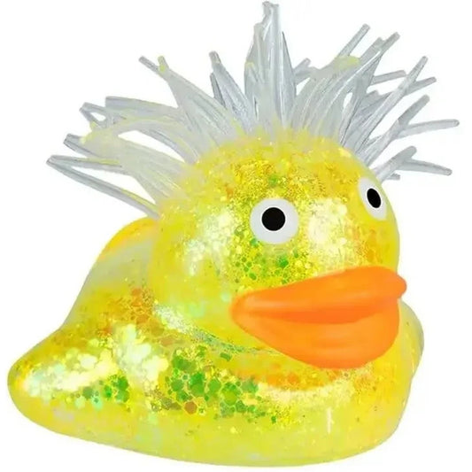 🔥ORB Curiosities Sparklee Duck Squishy Fidget Ducky Glitter YELLOW BNWT🔥