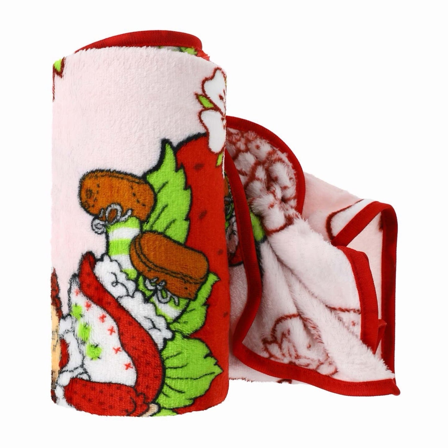 🔥Strawberry Shortcake 40 x 50 Inch Silk Touch Throw Travel Blanket BNWT🔥