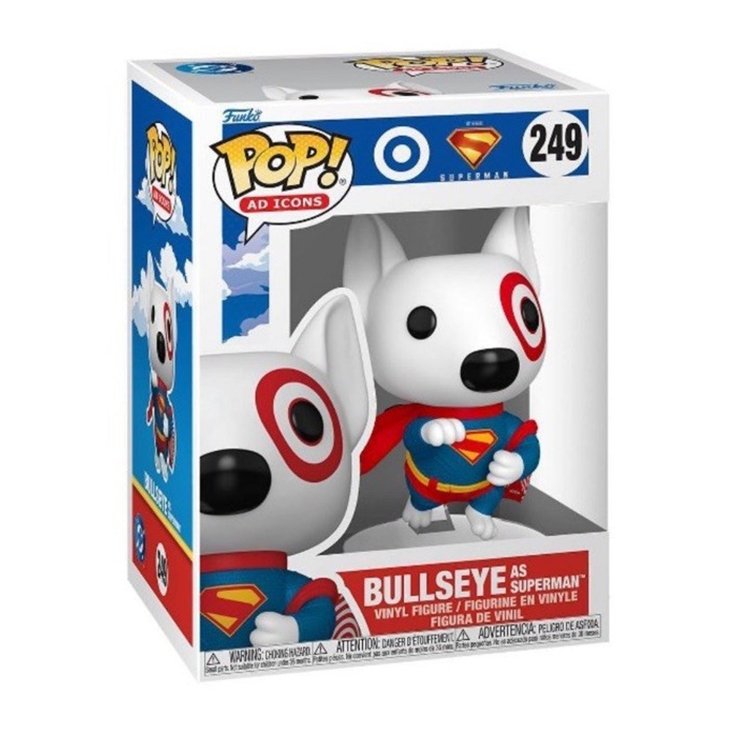 🔥Funko POP! Ad Icons - Target Bullseye as Superman Figure #249 BNWT🔥