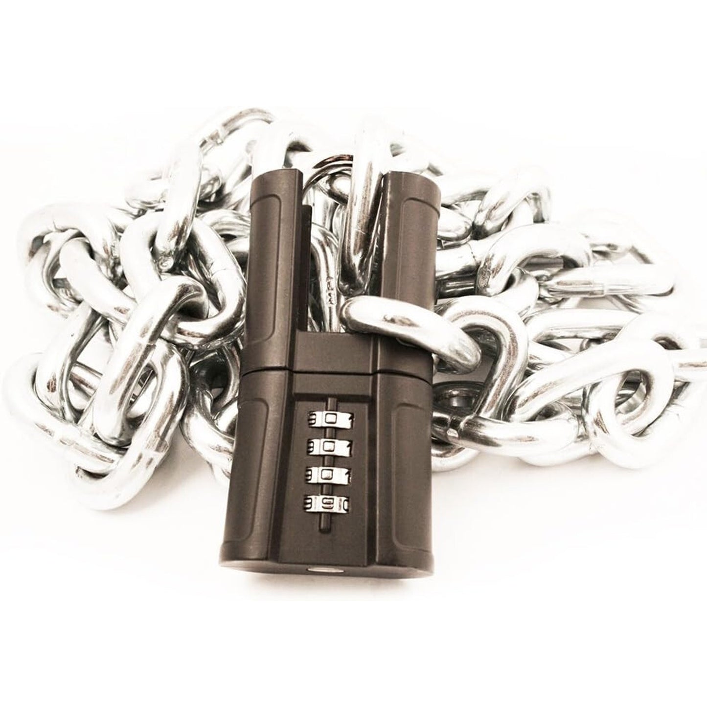 FJM Security SX-876 4-Dial Shrouded Combination Padlock Long Shackle Blk BNWT