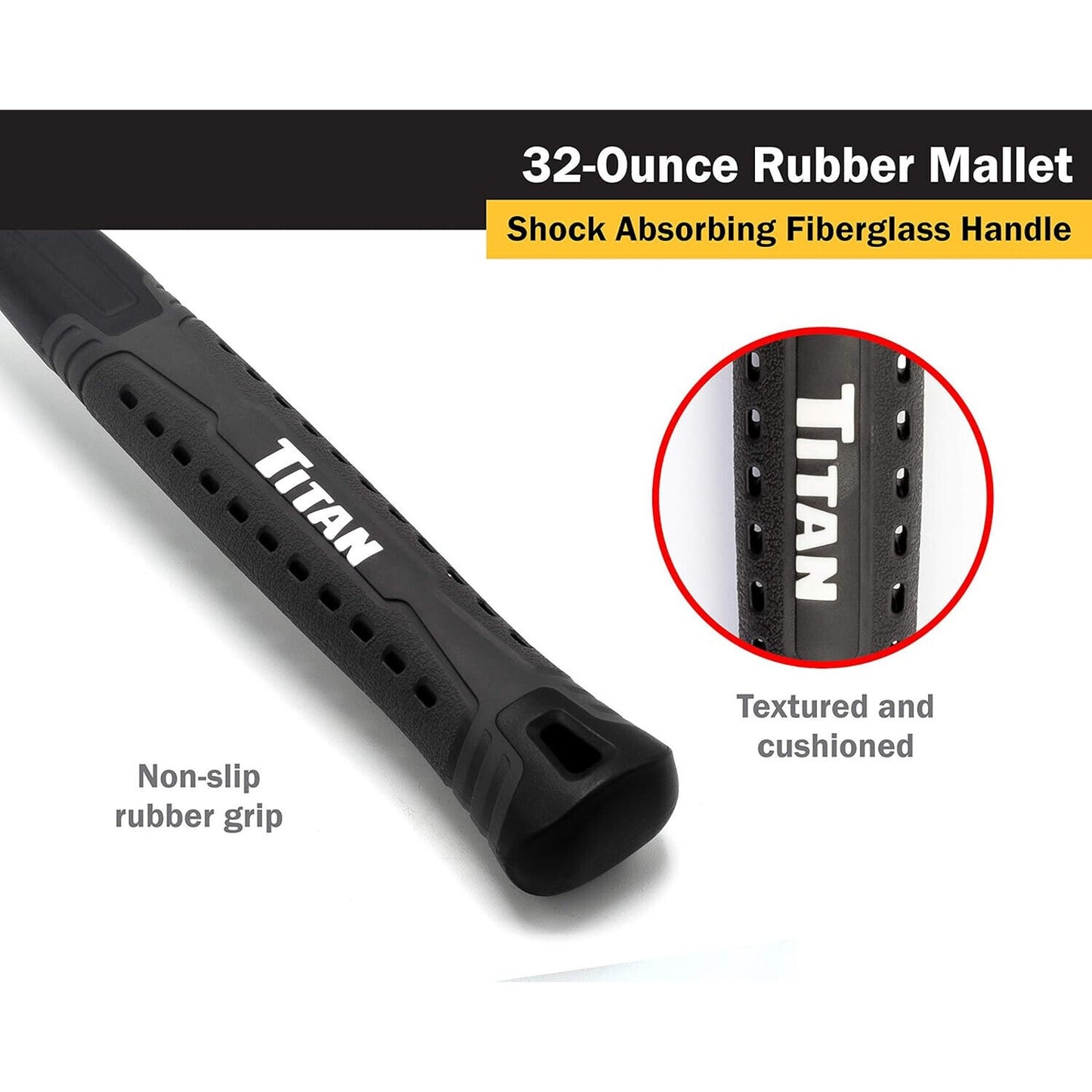 🔥Titan Tools 63232 32 oz. Rubber Mallet BNWT🔥