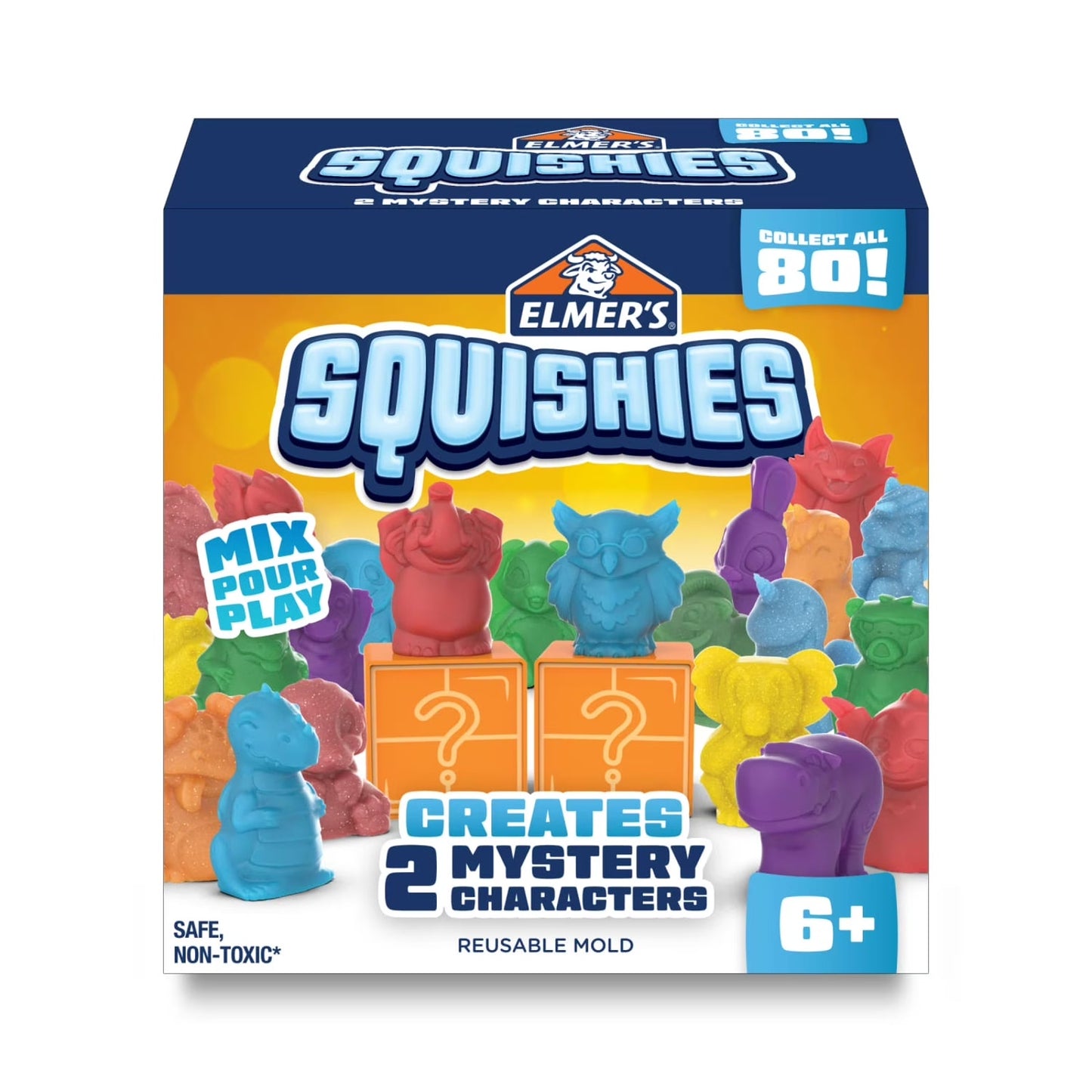 🔥Elmer’s Squishies DIY Squishy Toy Kit, 4 Count Mystery Characters BNWT🔥