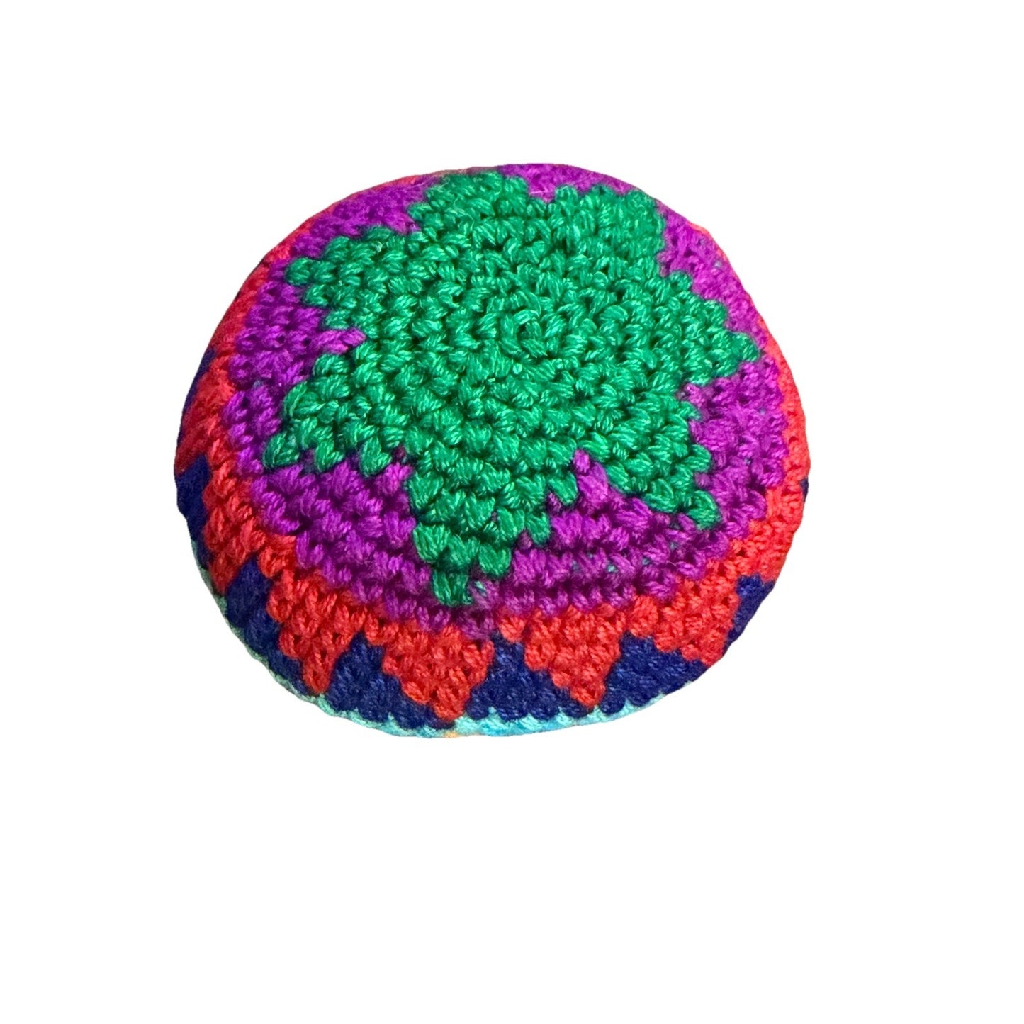 🔥World Footbag Boota Bag Crochet Hacky GREEN Star BNWT🔥