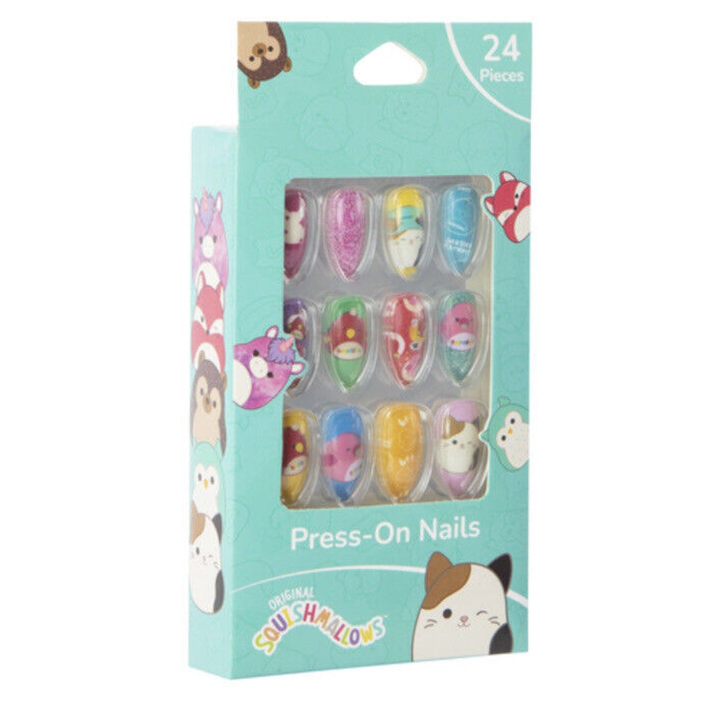 🔥Original Squishmallows PRESS-ON NAILS SET OF 24 Easter Gift Super Cute BNIB🔥