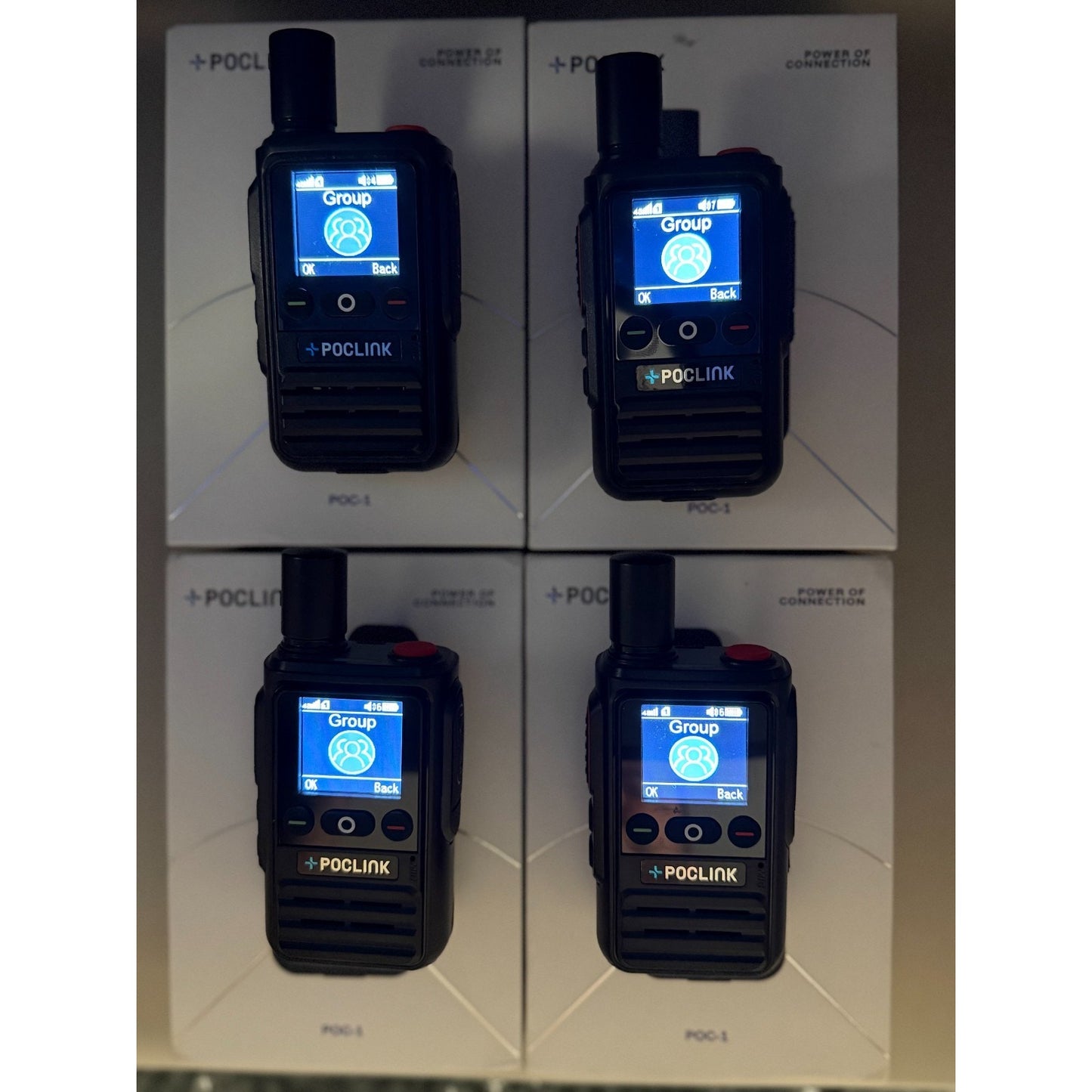 🔥POCLINK POC-1 Radio (4 Pack) Global POC LTE/FRS Radios + Extras 🔥