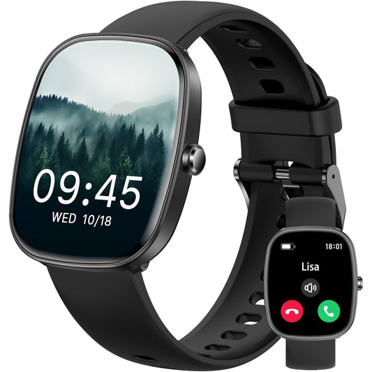 🔥Smart Watch Make/Answer Calls 1.83" Fitness Tracker Sleep Blood Ped BNWT🔥