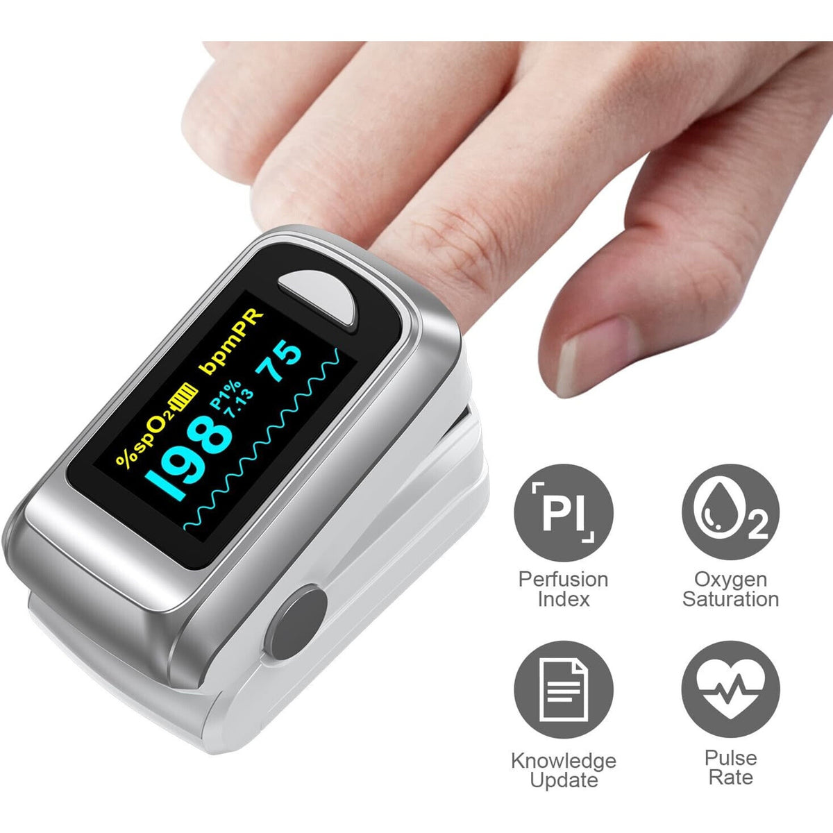 🔥Pulse Oximeter Fingertip Blood Oxygen Monitor Heartbeat SpO2 PR Oxygen BNWT🔥