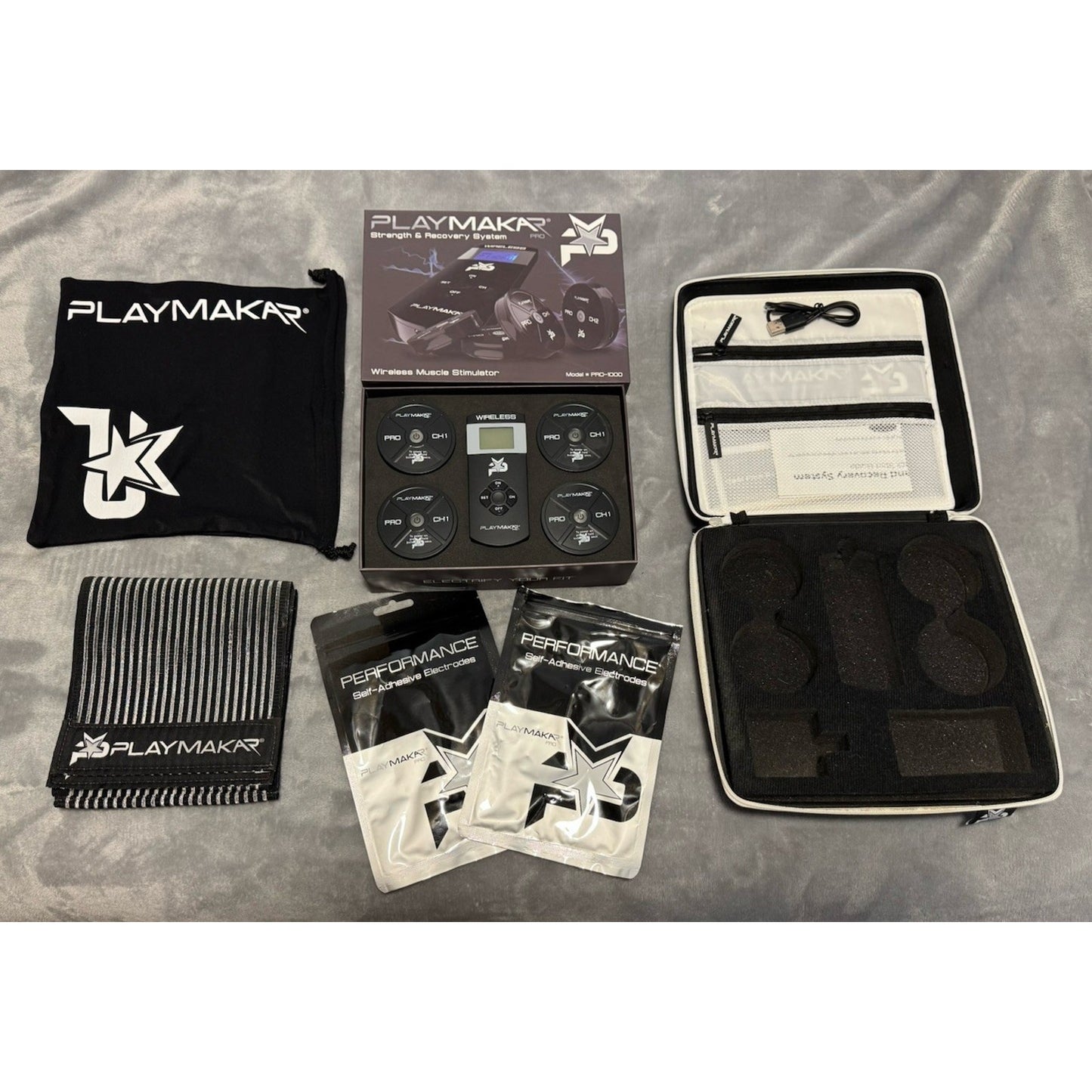 🔥PlayMakar PRO Electrical Muscle Stimulator with 14 Programs + Case + Xtras🔥