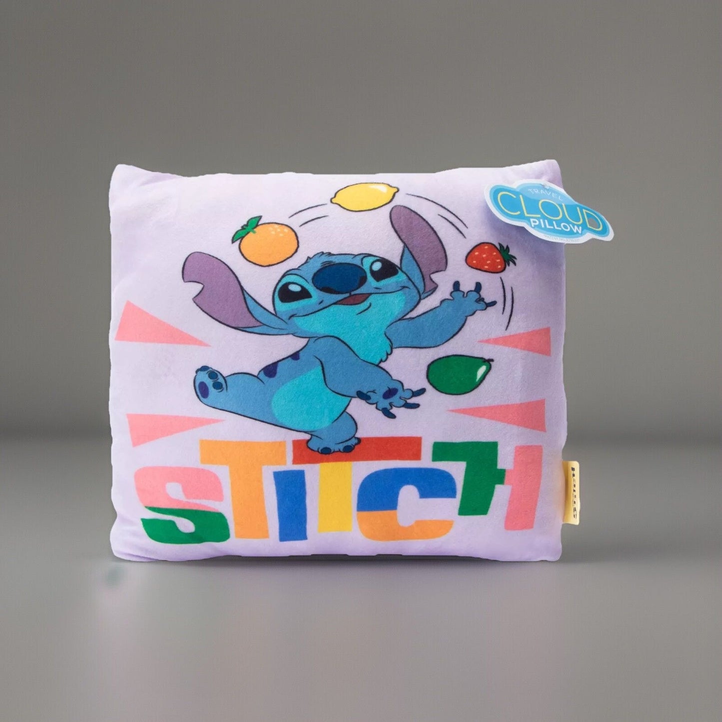 🔥Disney Stitch Travel Cloud Throw Pillow 13in BNWT🔥