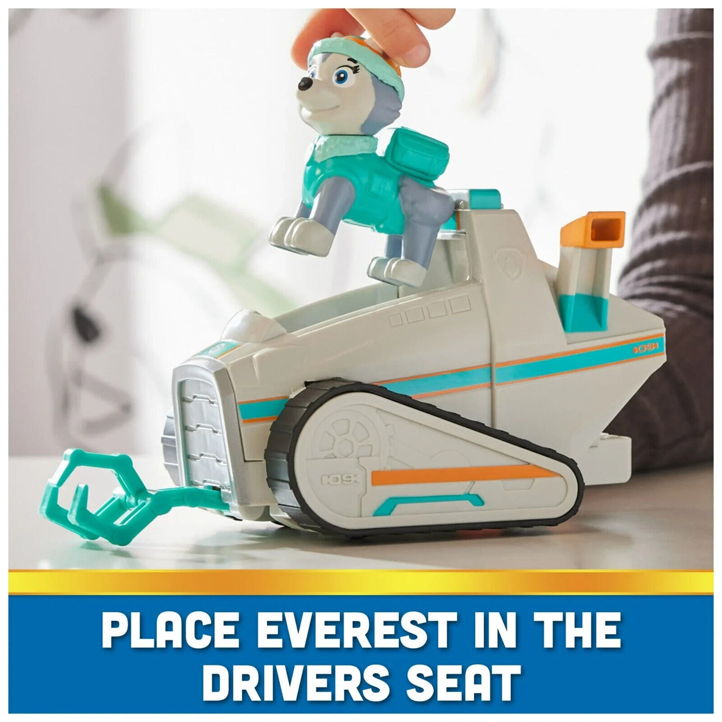 🔥Nickelodeon Paw Patrol Everest Snow Plow Vehicle Action Figure Toy BNWT💥