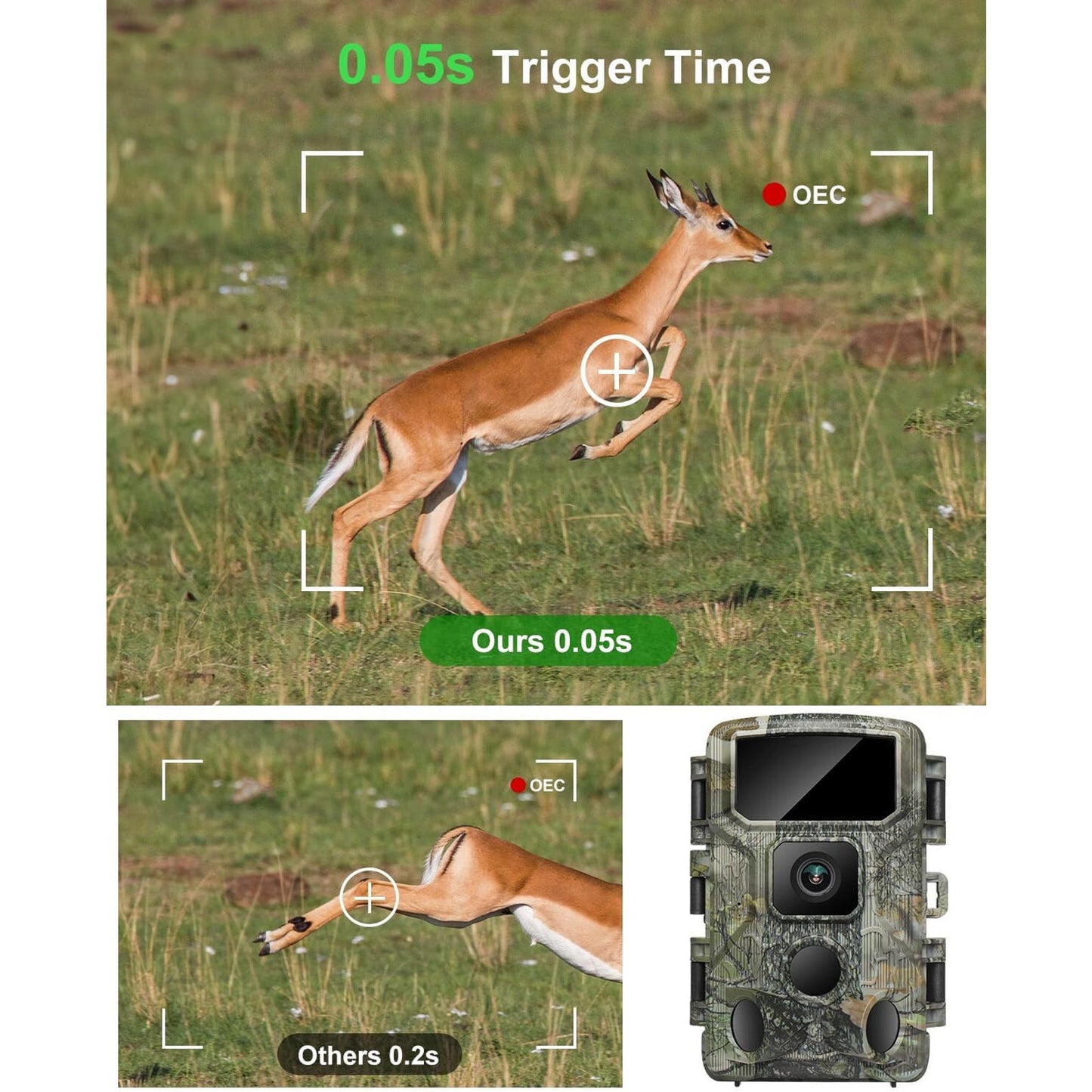 🔥KJK WiFi Trail Game Cam 4K 64MP 64GB 8 Batteries Memory Card NIght Vis BNWT🔥