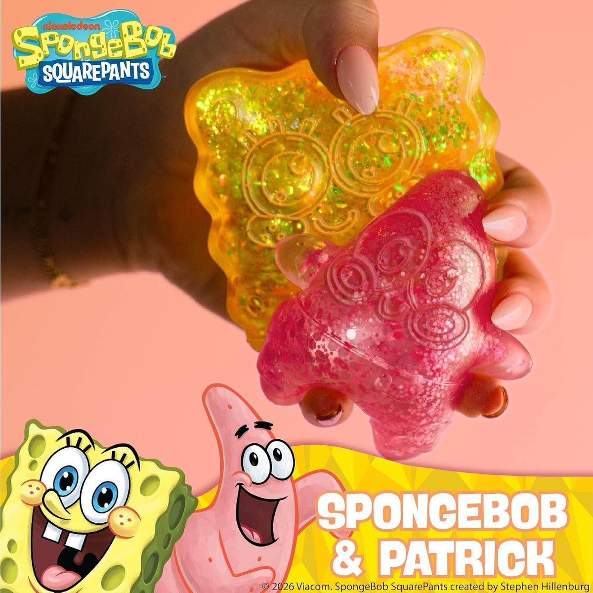 🔥SPONGEBOB Gelli Gels Scented Squishy Sensory Toy YELLOW BNWT🔥