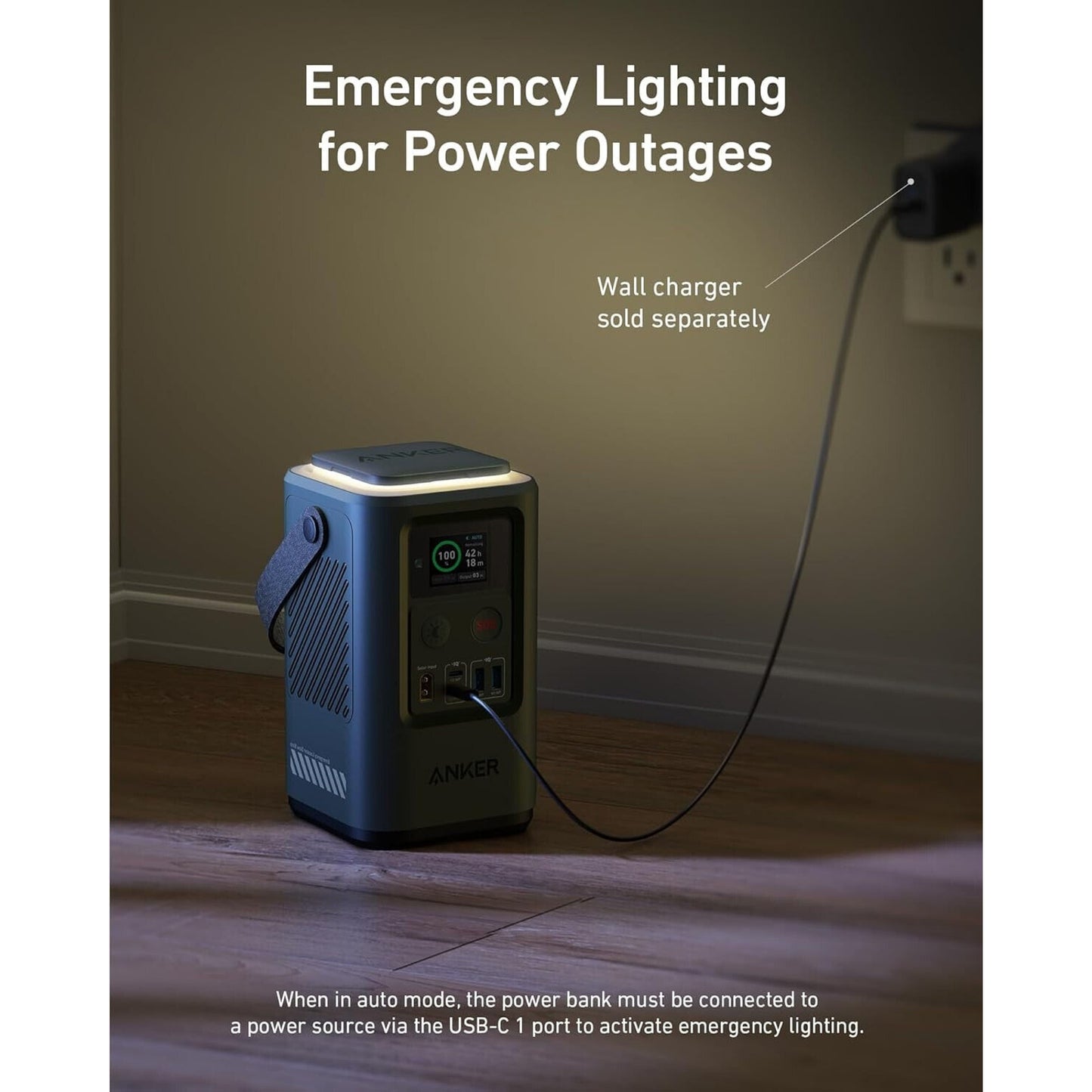 🔥Anker 192Wh Power Bank 60000mAh Charger Battery Emergency LED Lamp 60W🔥