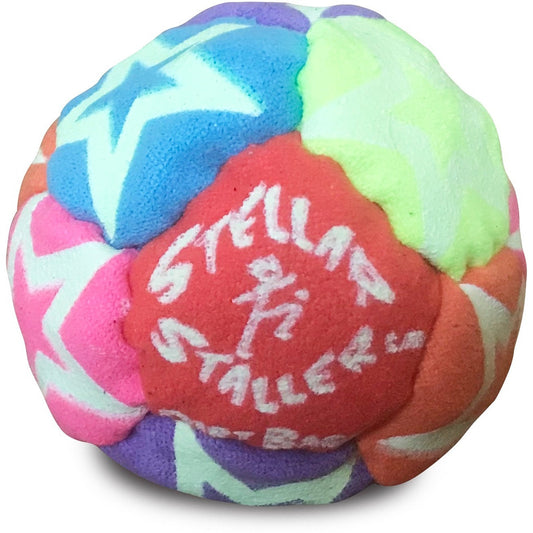 🔥World Footbag Stellar Staller Hacky Sack RAINBOW Glow in the Dark BNWT🔥