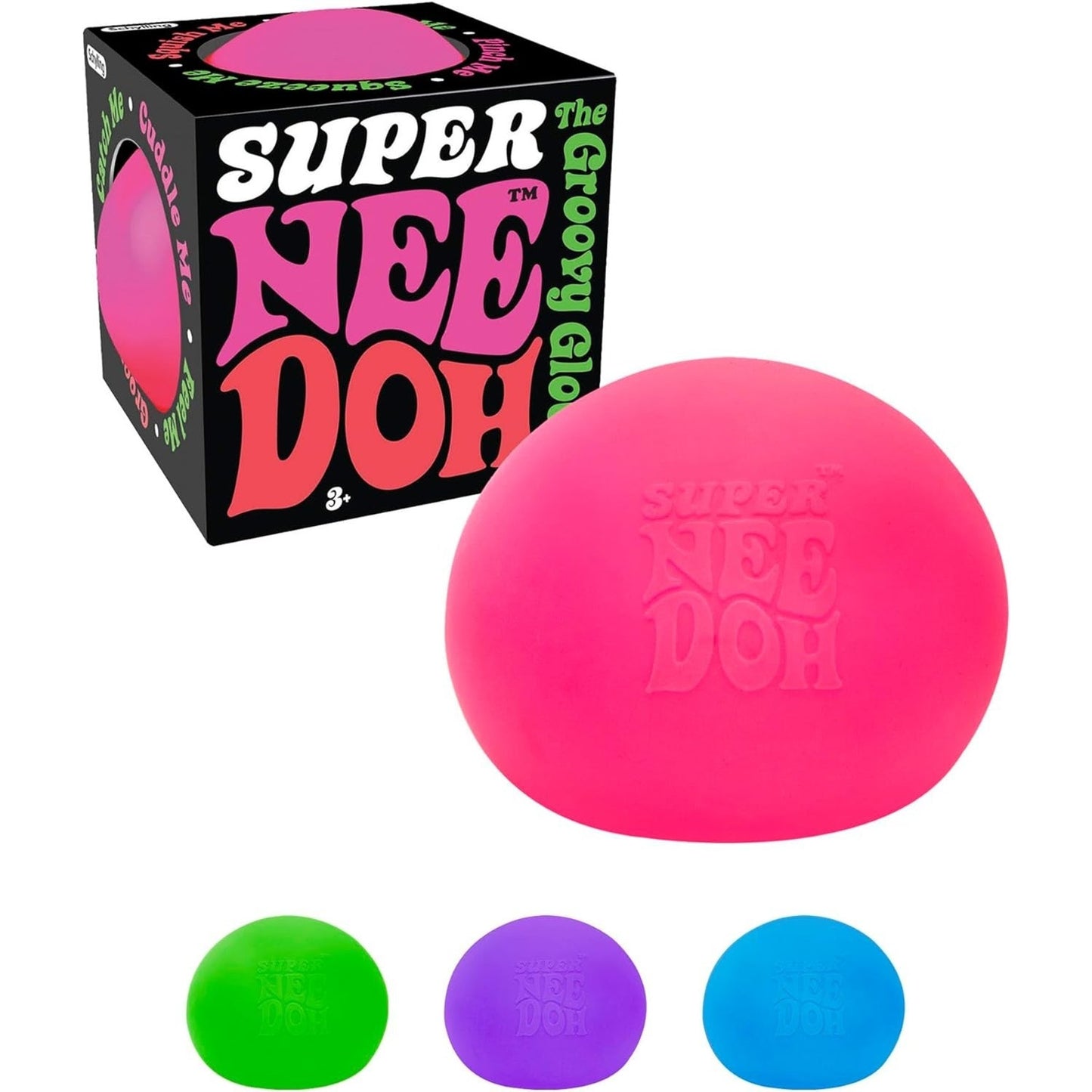 🔥NeeDoh Nee Doh The Groovy Glob Super 4.5" XL Squishy Stress Ball Green NWT🔥