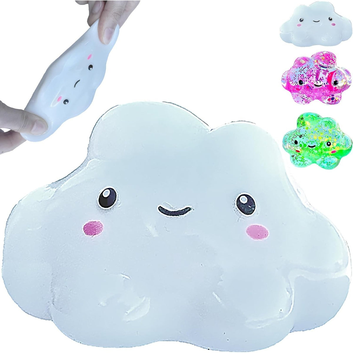 🔥Premium Cloud Stress BallOdor-Free Slow Rise Crystal White BNWT🔥