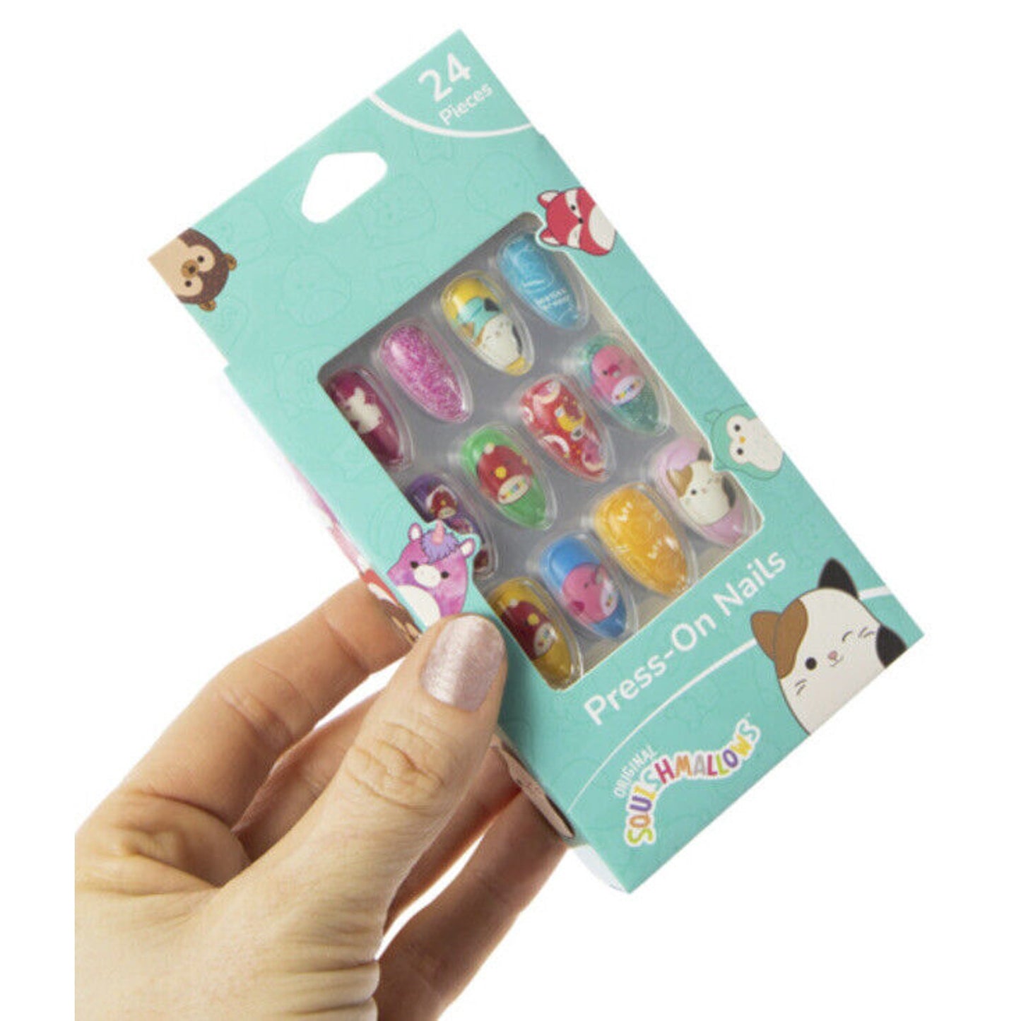 🔥Original Squishmallows PRESS-ON NAILS SET OF 24 Easter Gift Super Cute BNIB🔥