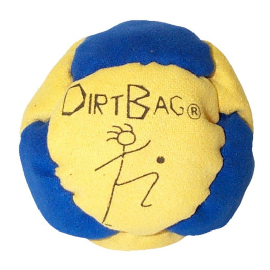 🔥World Footbag Classic DirtBag Footbag Hacky Sack YELLOW/BLUE BNWT🔥
