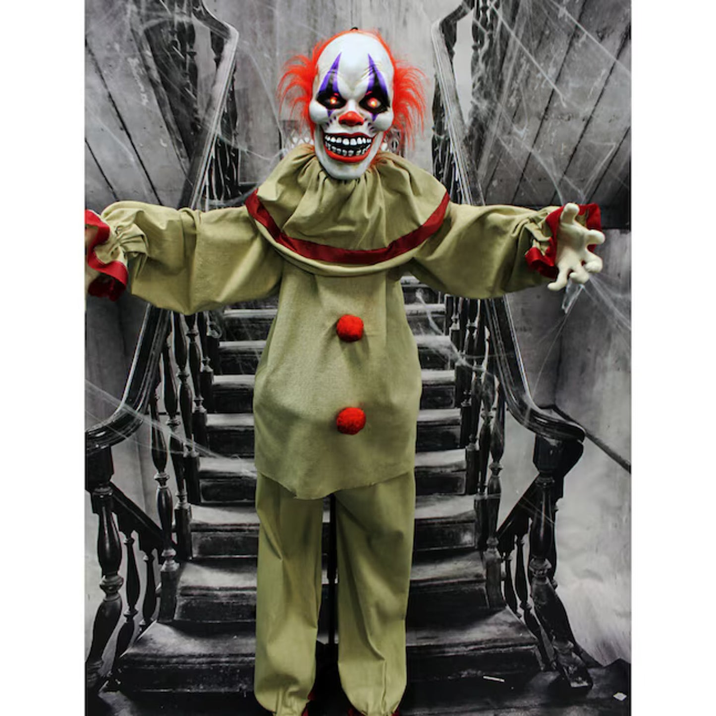 🔥Haunted Hill Farm Life-Size Scary Talking Clown Halloween Animatronic BNWT🔥