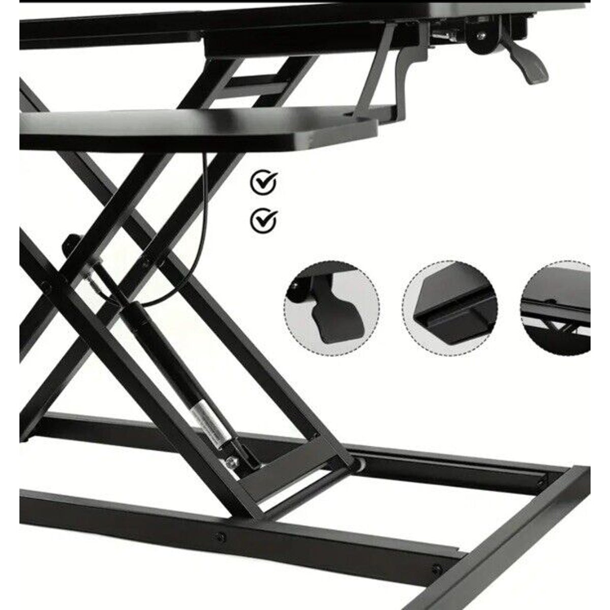 🔥Height Adjustable Standing Desk Monitor Riser Tabletop Sit/Stand Workstation🔥