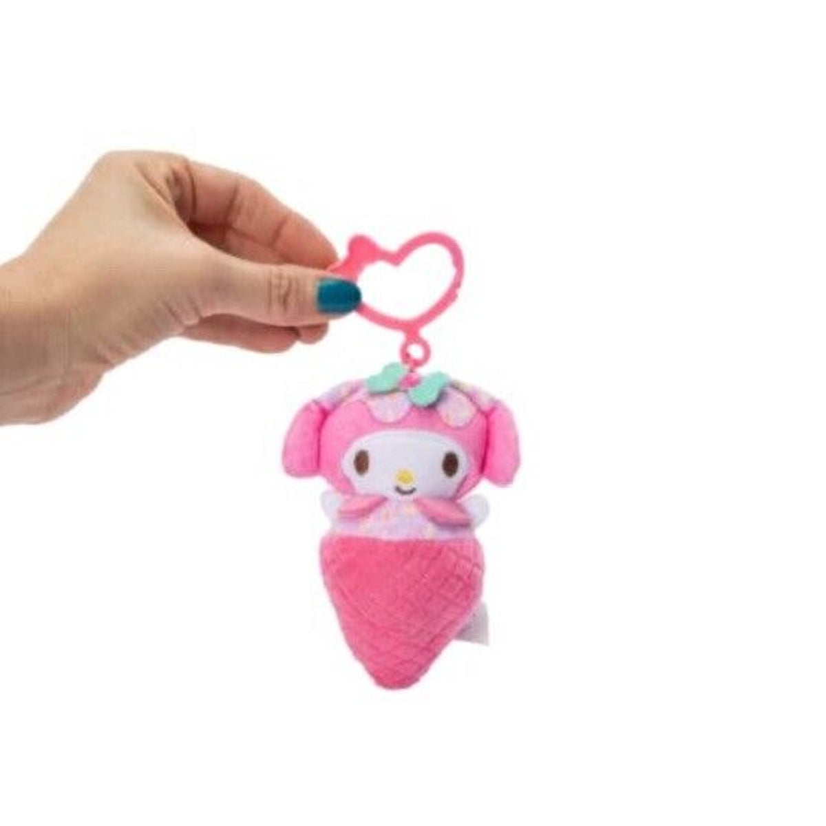 🔥Hello Kitty Ice Cream Cone Plush Bag Clip Keychain 2024 BNWT🔥