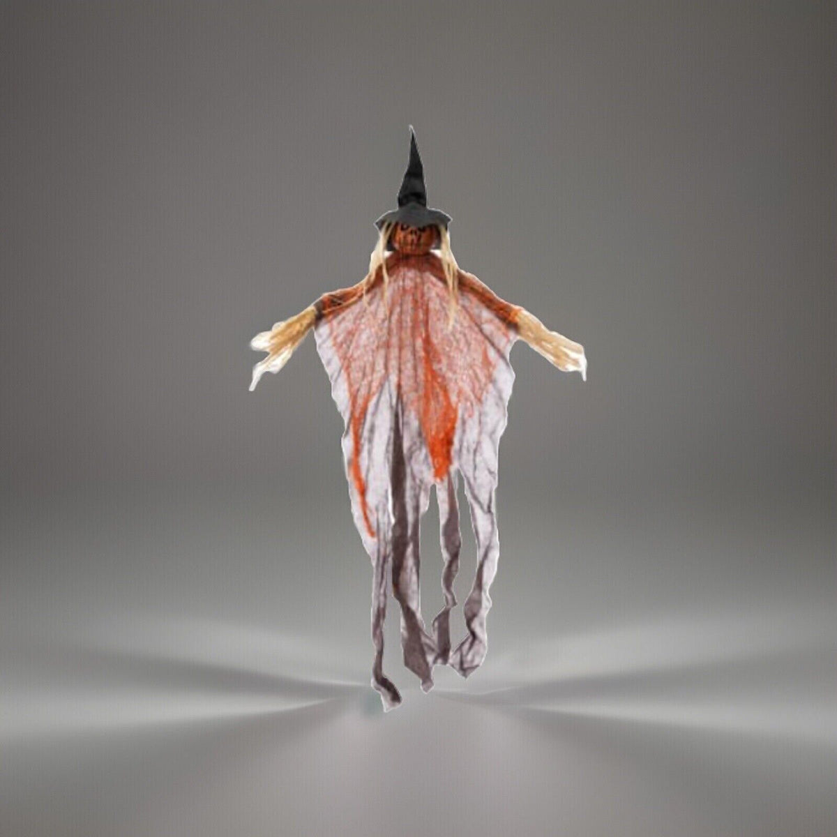 🔥Ghost Hanging Halloween Decor 2ft Orange Witch BNWT🔥