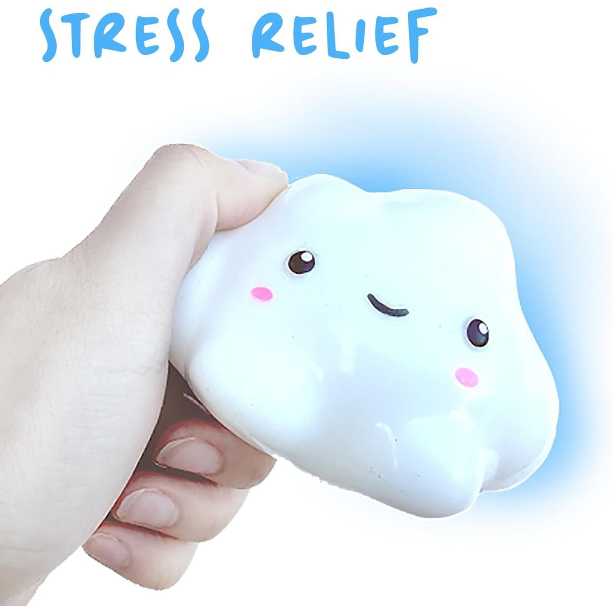 🔥Premium Cloud Stress BallOdor-Free Slow Rise Crystal White BNWT🔥