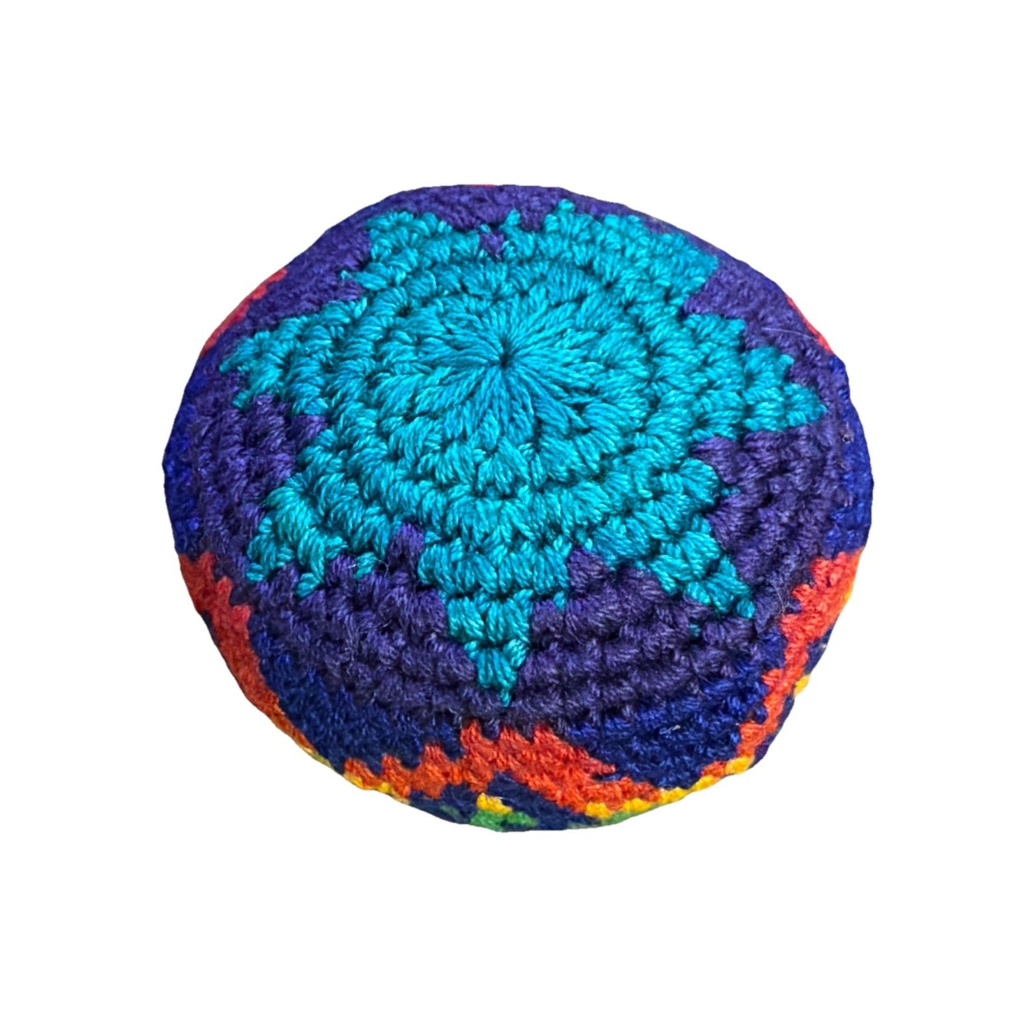 🔥World Footbag Boota Bag Crochet Hacky TEAL Star BNWT🔥